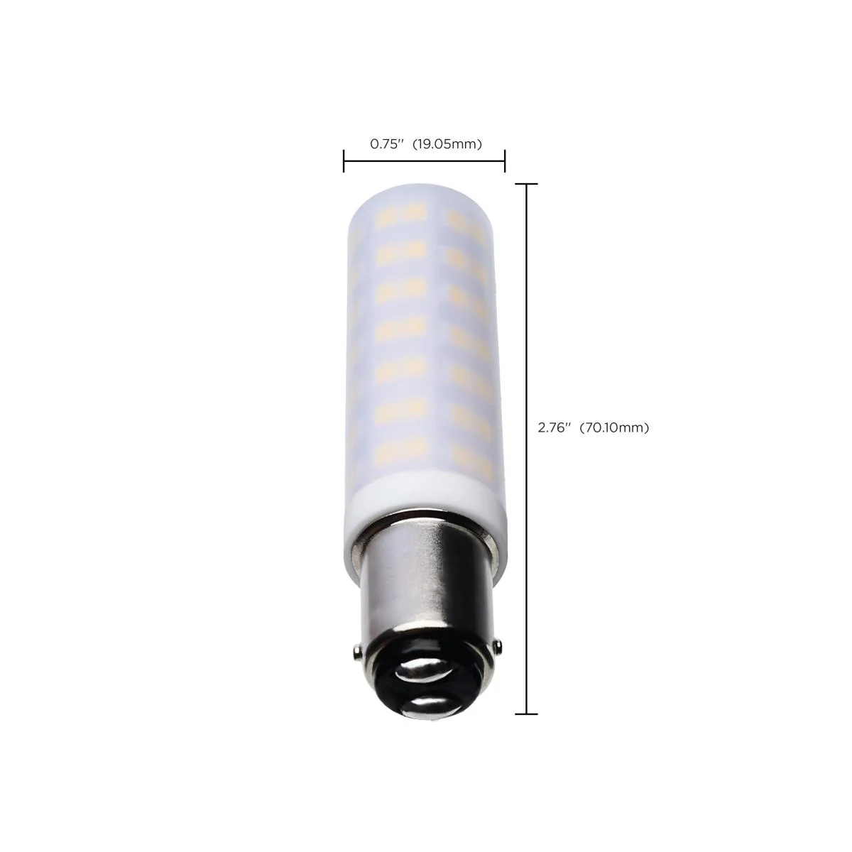 Satco 6.5w T6 LED 120v DC Base 5000k Frosted Finish Bulb - Image 6