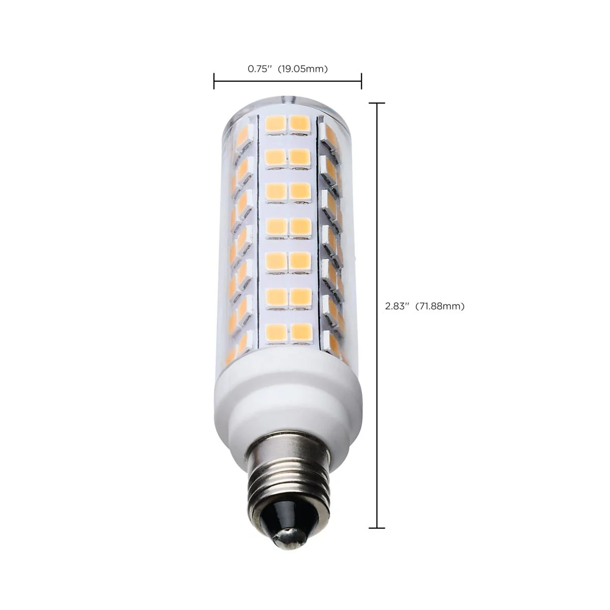 Satco 6.5w T6 LED 120v E11 Base 3000k Clear Finish Bulb - Image 6