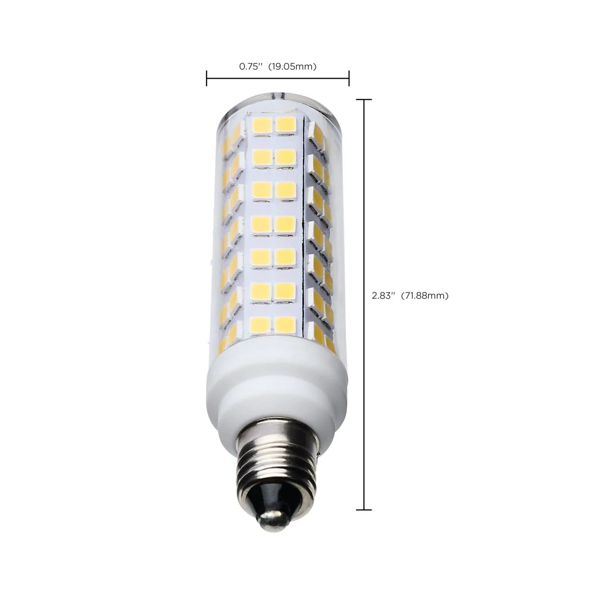 Satco 6.5w T6 LED 120v E11 Base 5000k Clear Finish Bulb - Image 6