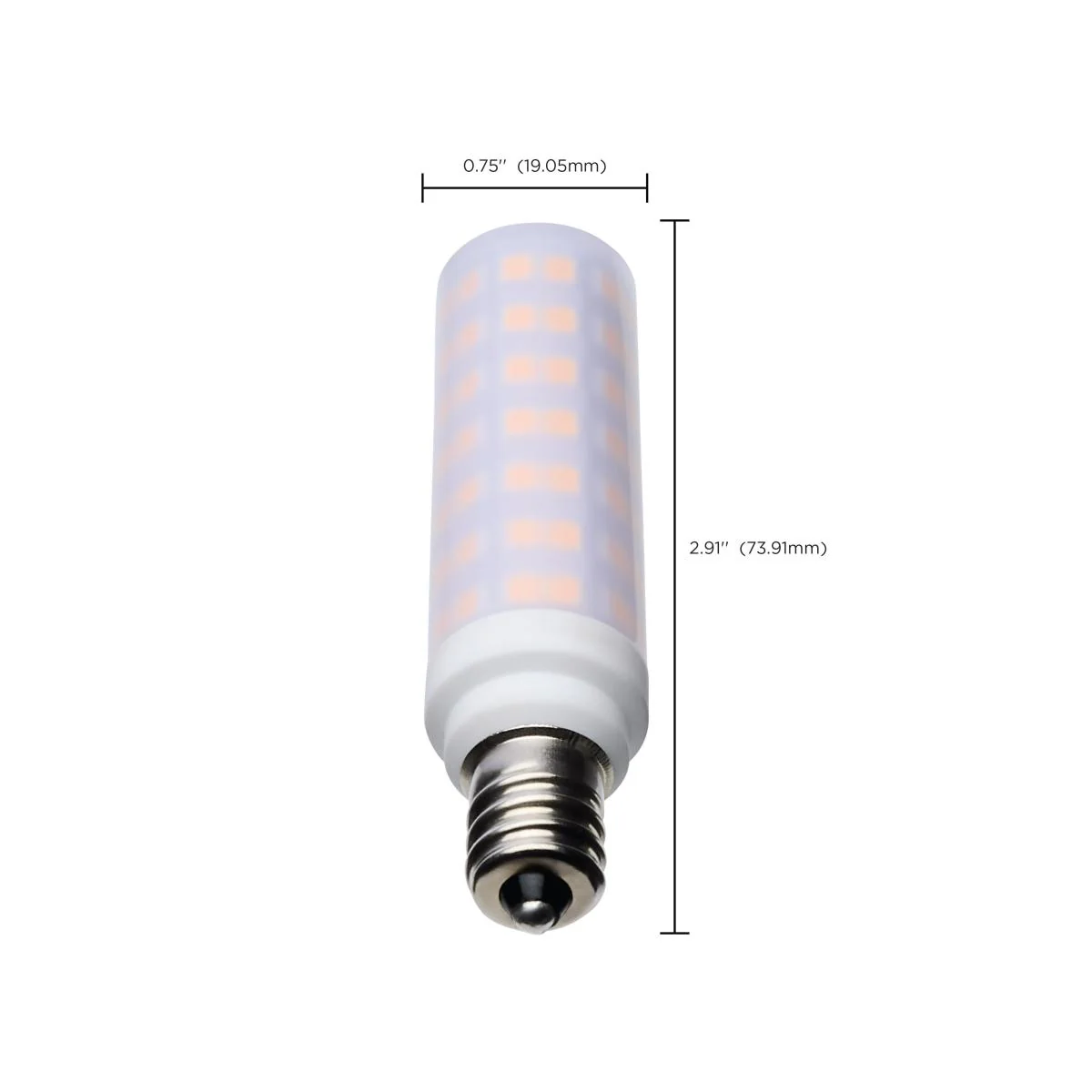 Satco 6.5w T6 LED 120v E12 Base 3000k Frosted Finish Bulb - Image 6