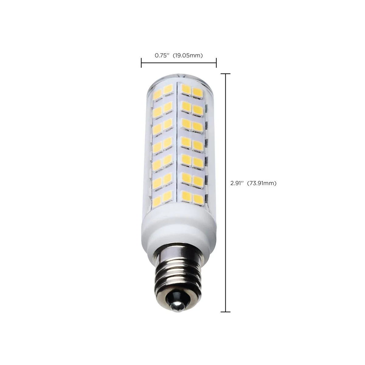 Satco 6.5w T6 LED 120v E12 Base 5000k Clear Finish Bulb - Image 6