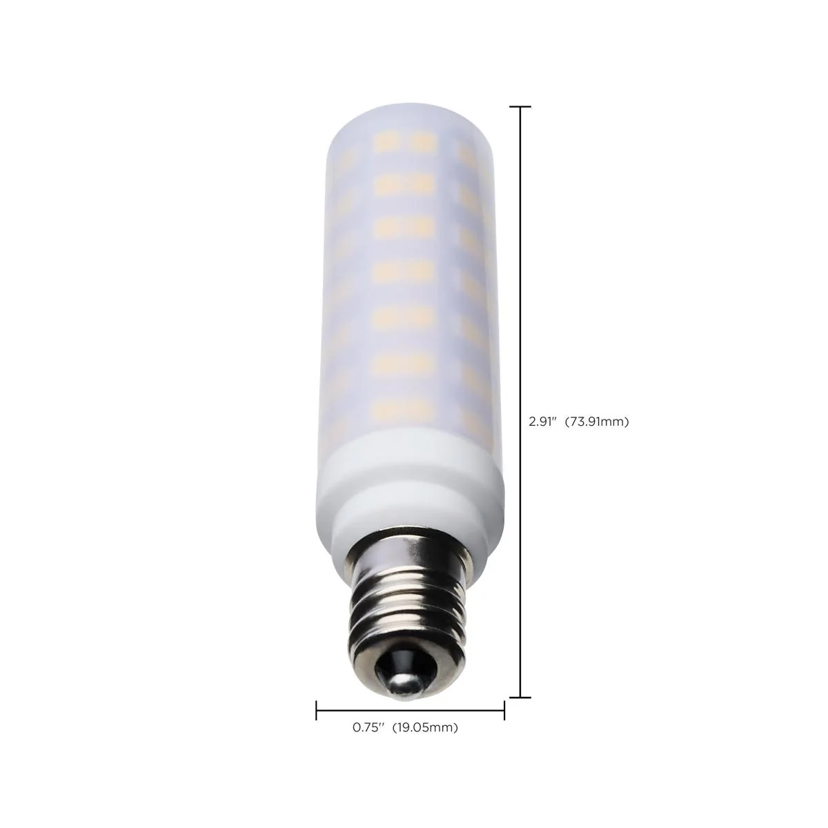 Satco 6.5w T6 LED 120v E12 Base 5000k Frosted Finish Bulb - Image 6