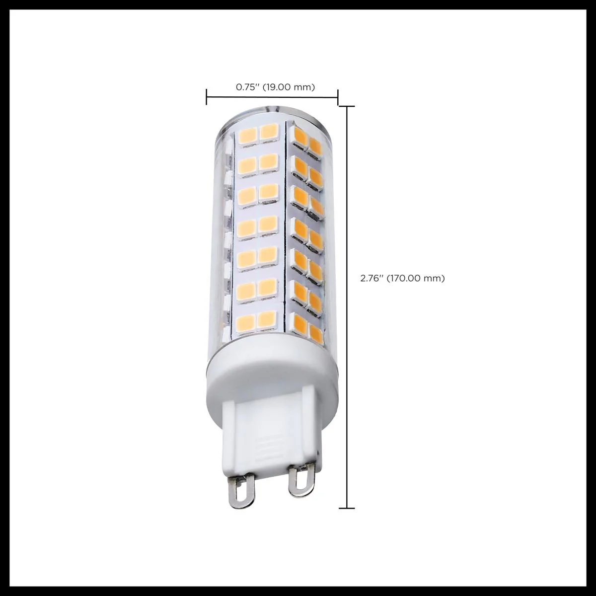 Satco 6.5w T6 LED 120v G9 Base 3000k Clear Finish Bulb - Image 6