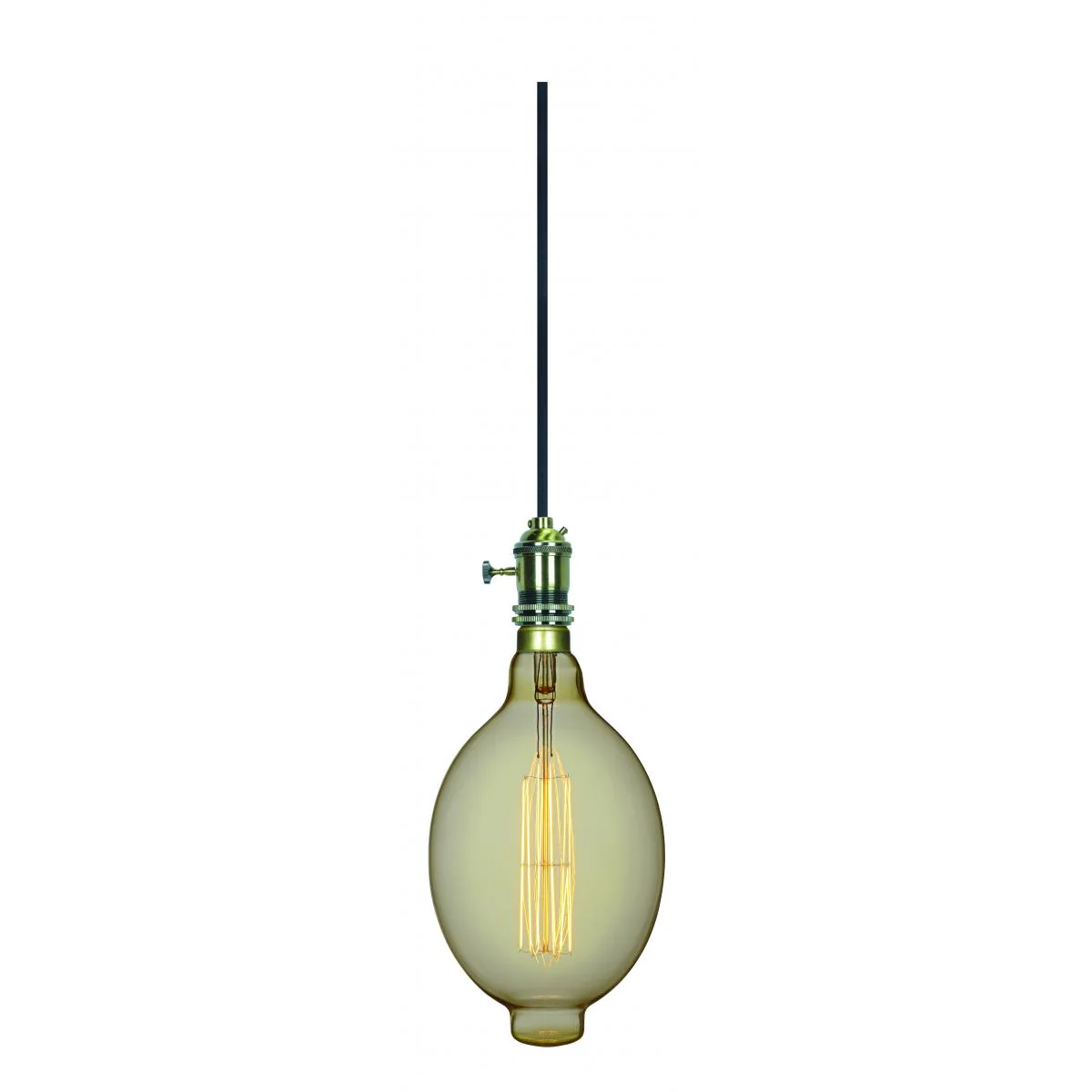 Satco 60w BT56 Incandescent vintage style E26 Base 120v 2200K Amber Finish Bulb - Image 2