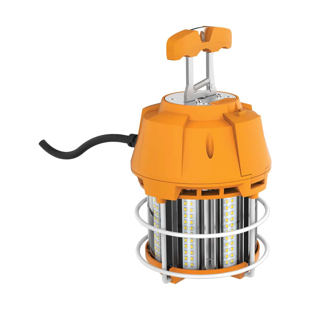 Satco 60w LED Hi-Lumen temporary Hi-Bay Caged lamp 5000K 120v