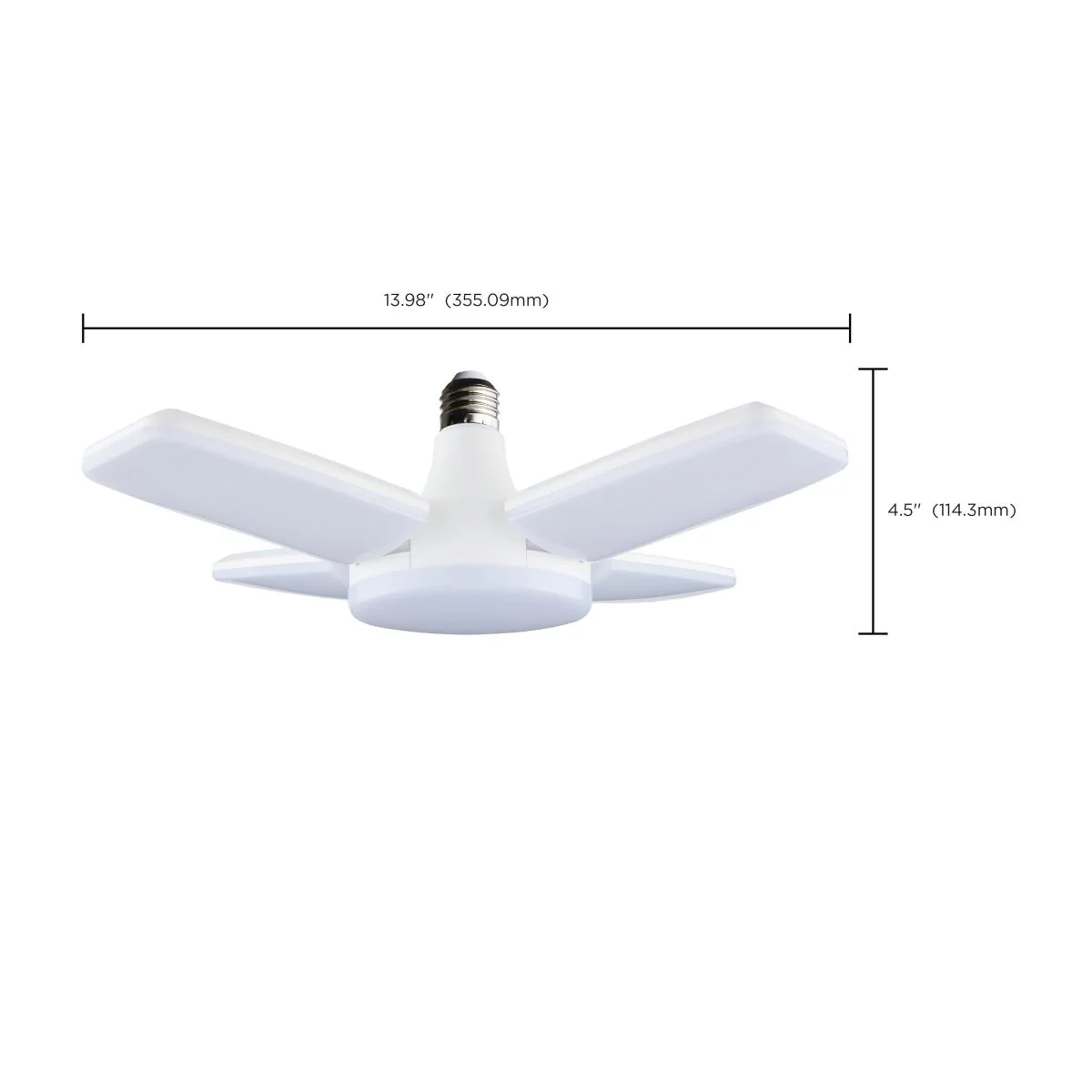 Satco 60w LED Multi-Beam Utility Garage Lamp 5000K White Finish 120v - Image 9