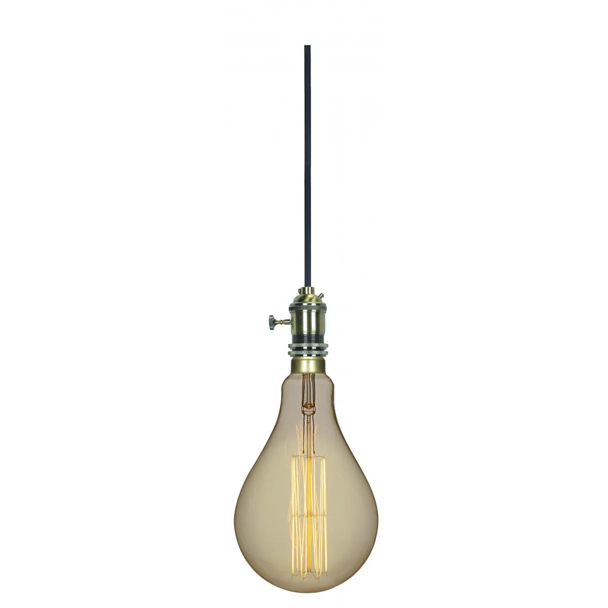 Satco 60w PS52 Incandescent vintage style E26 Base 120v 2200K Amber Finish Bulb - Image 2