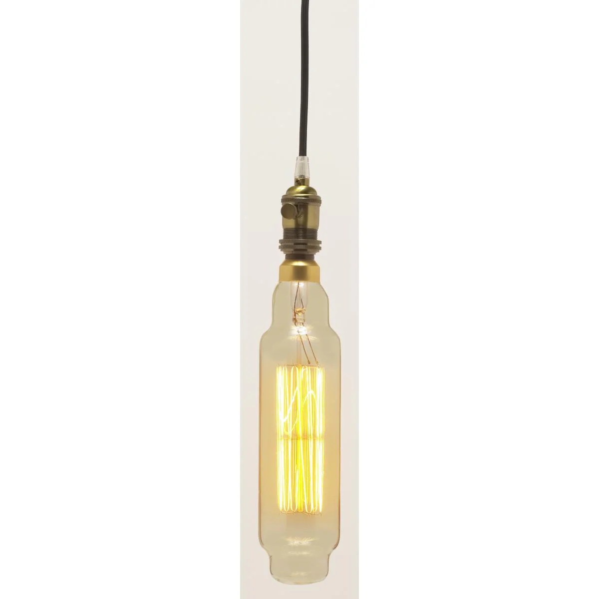 Satco 60w T24 Incandescent vintage style E26 Base 120v 2200K Amber Finish Bulb - Image 2