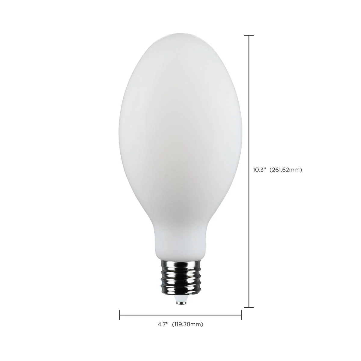 Satco 62w LED HID Replacement ED37 5000K EX39l Base 120-277v White Finish Bulb - Image 7