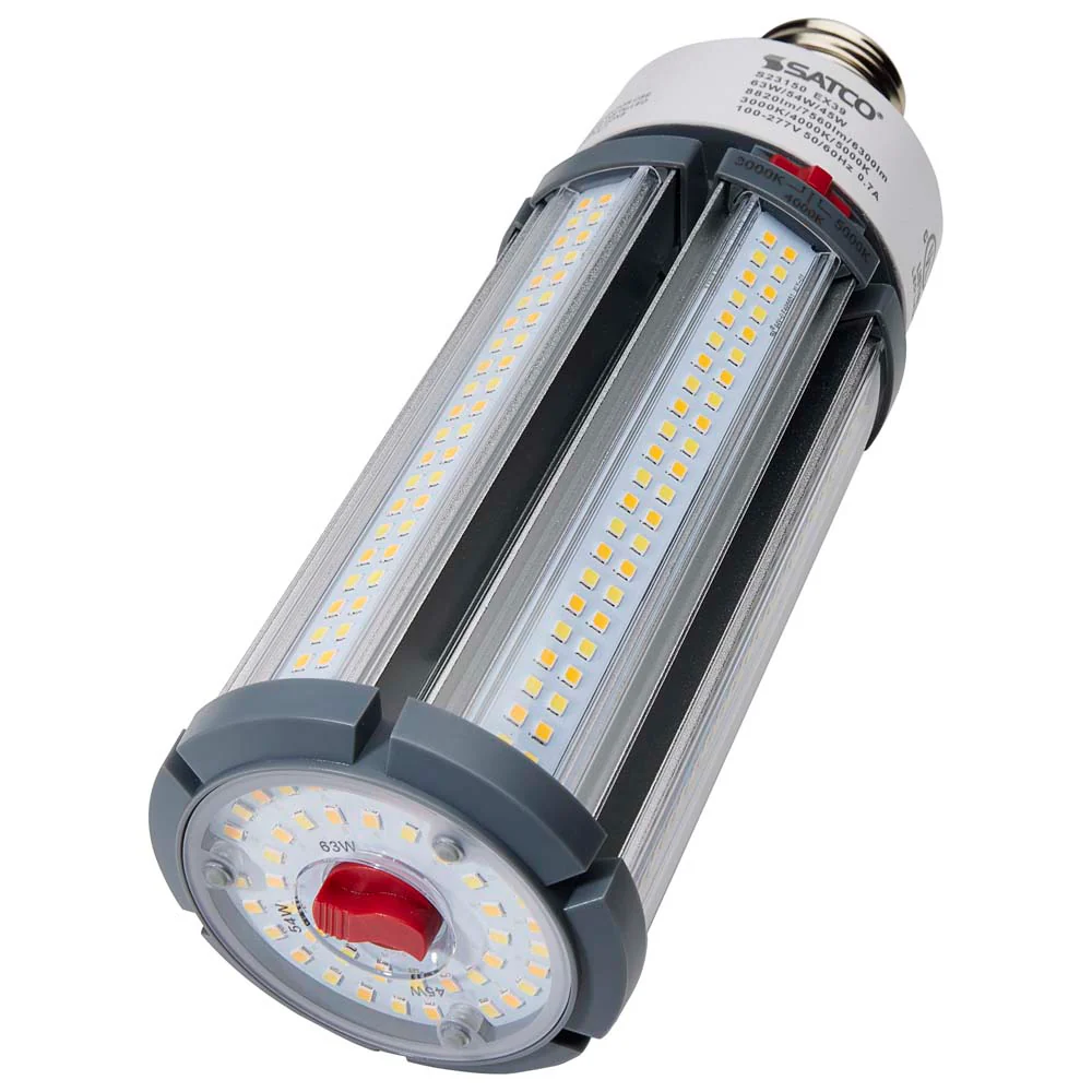 Satco LED HID Replacement 63/54/45 Wattage & CCT Selectable Mogul Base 100-277V - Image 4