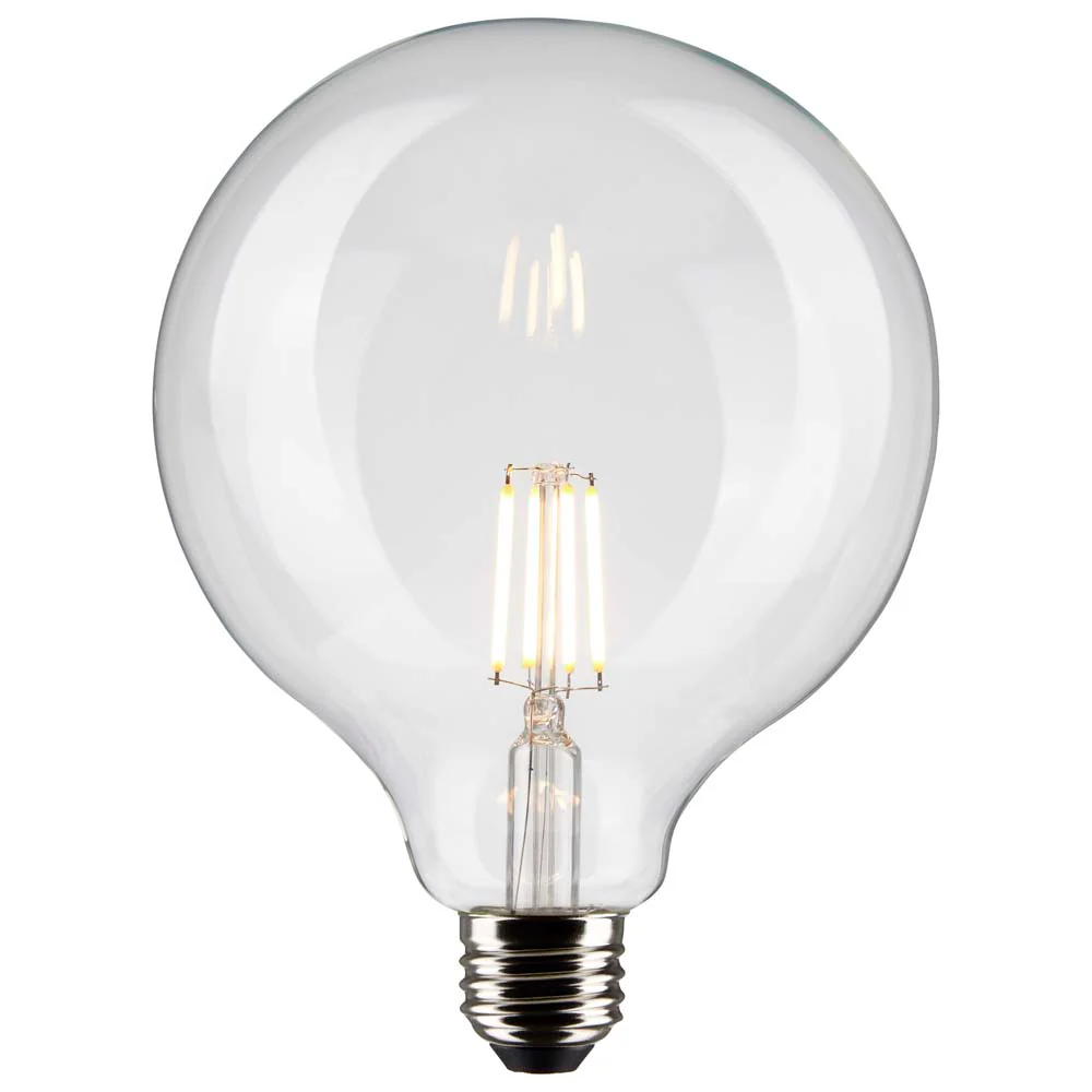 Satco 6w G40 Globe Filament LED 2700K Medium Base Dimmable - 60w equiv - Image 2