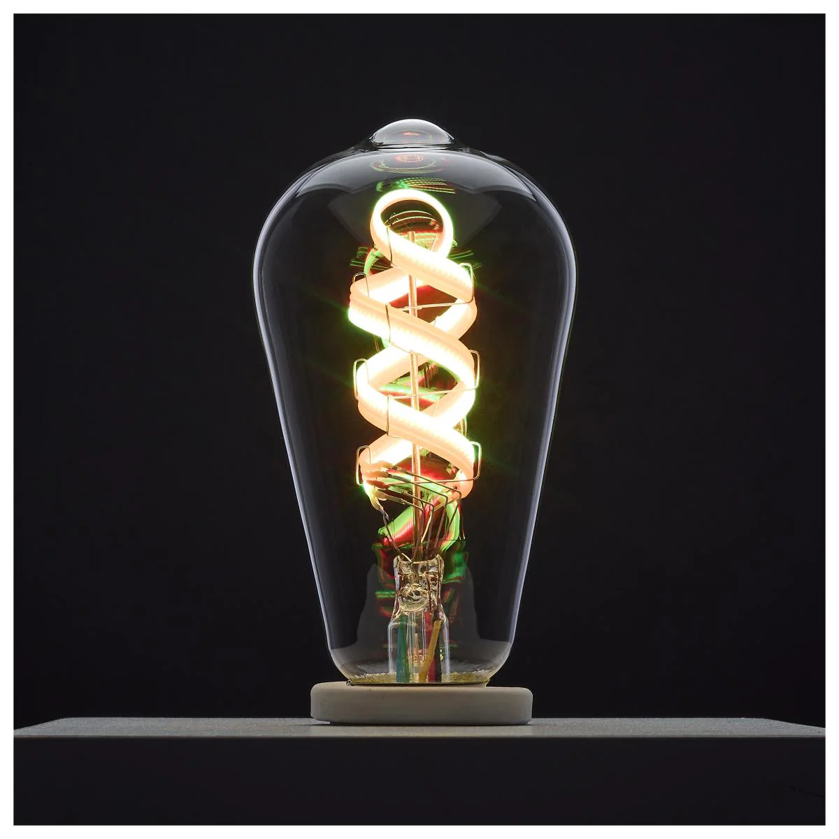 Satco 6w ST19 LED 2700K-5000K RGB/White Starfish Clear E26 Base - Image 3