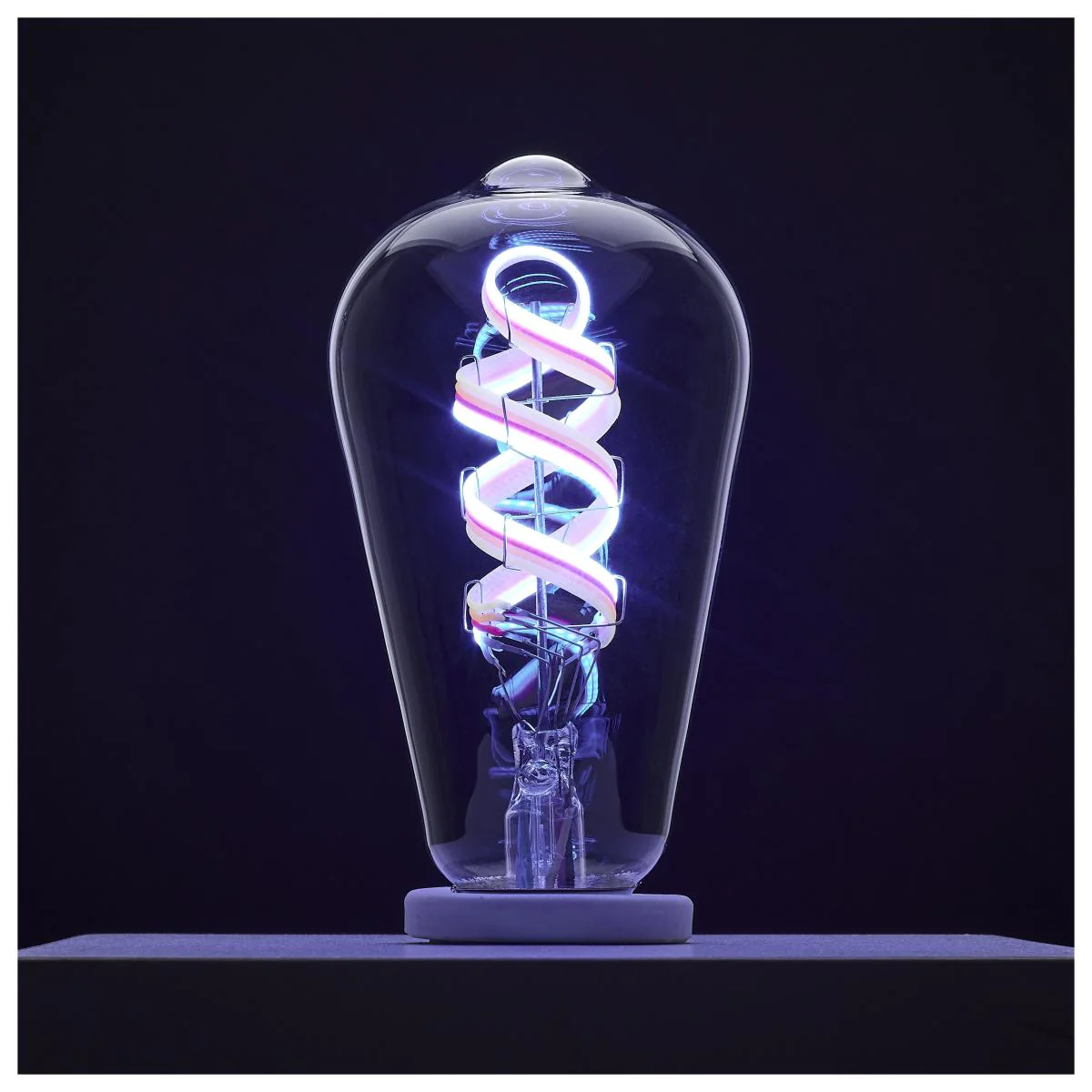 Satco 6w ST19 LED 2700K-5000K RGB/White Starfish Clear E26 Base - Image 5