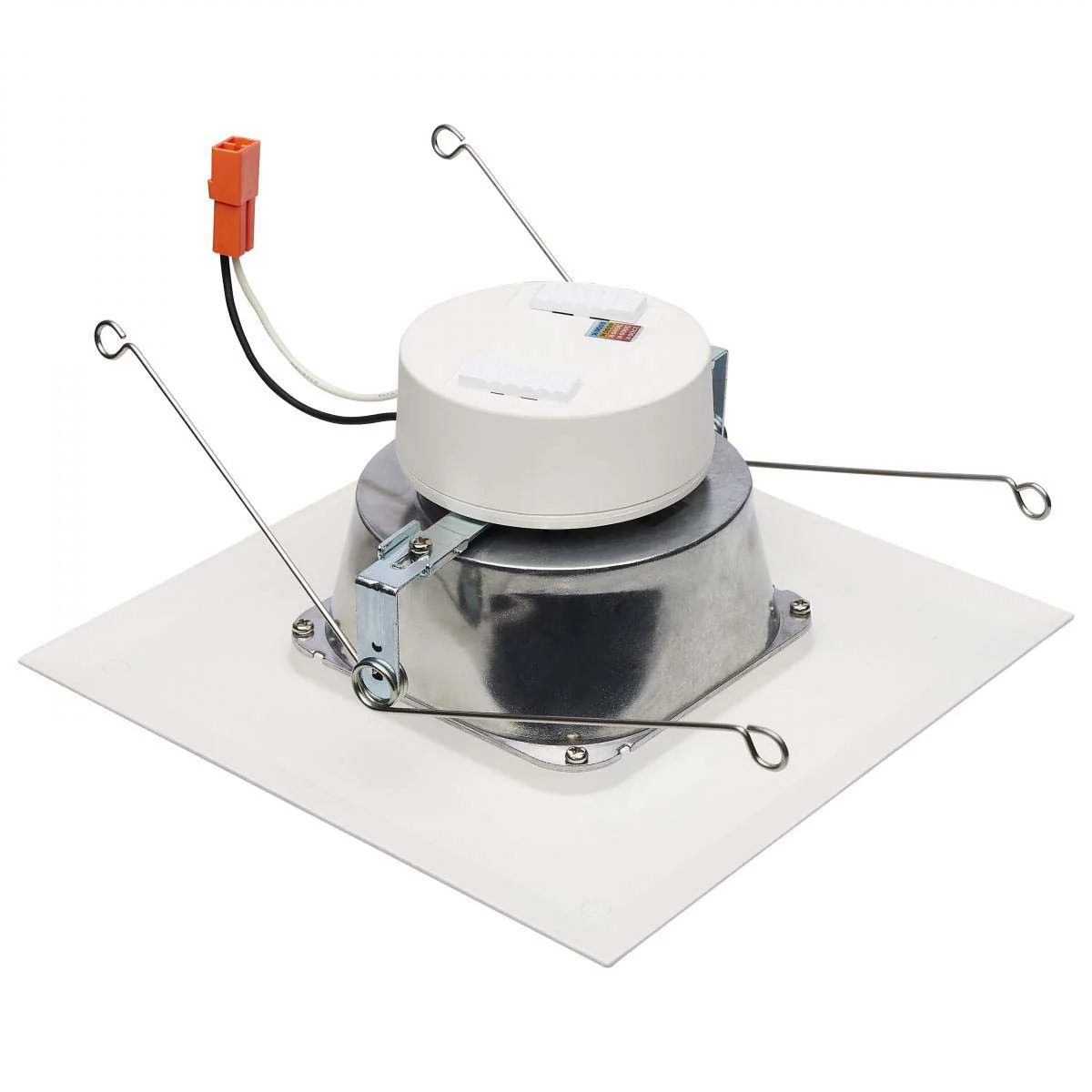 Satco 7-in LED Retrofit Downlight Square White Finish - Image 2
