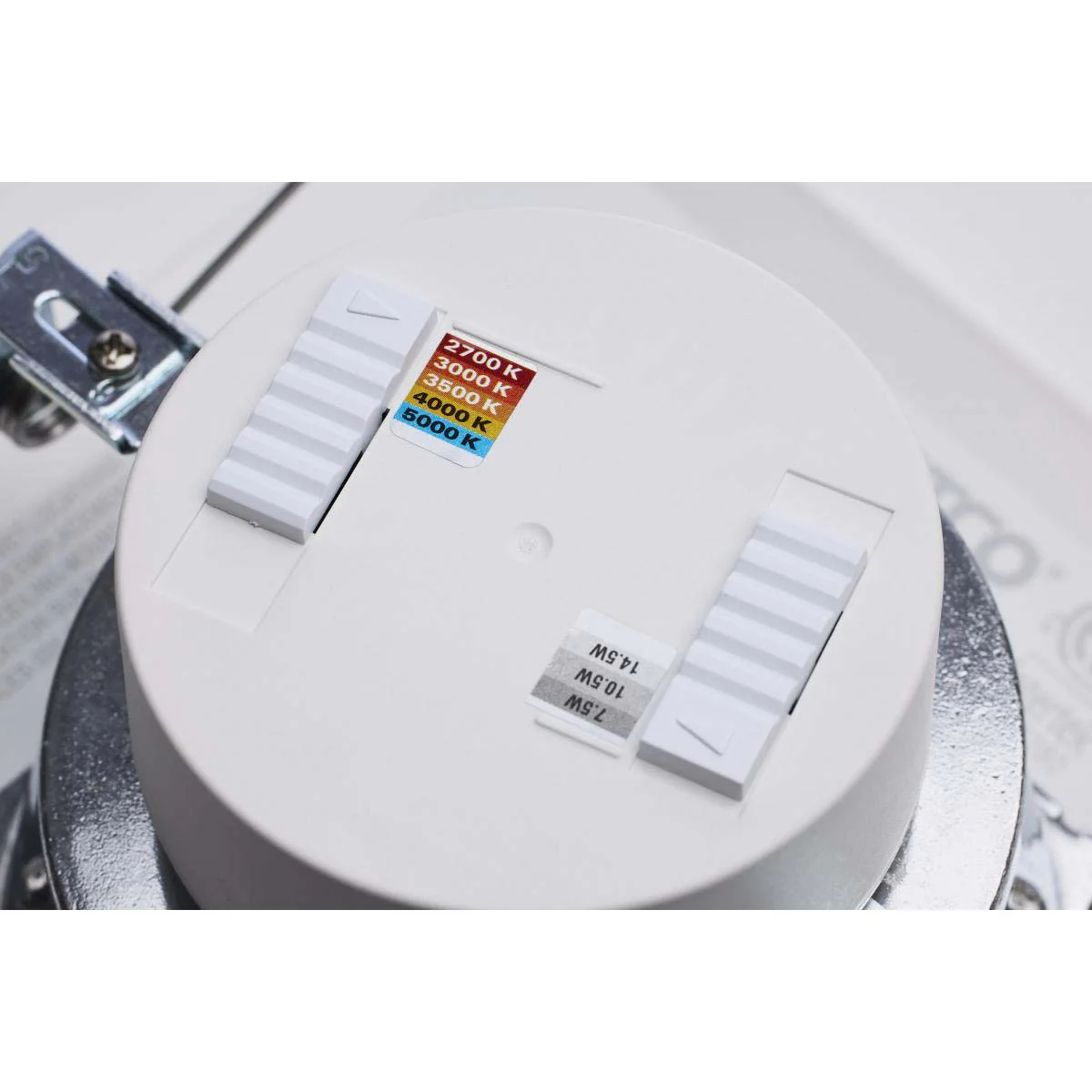 Satco 7-in LED Retrofit Downlight Square White Finish - Image 5
