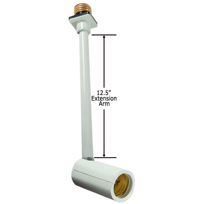 Satco 77-621 Swivel Recessed Light 13.5 inch Extension Socket for E26 base - Image 2