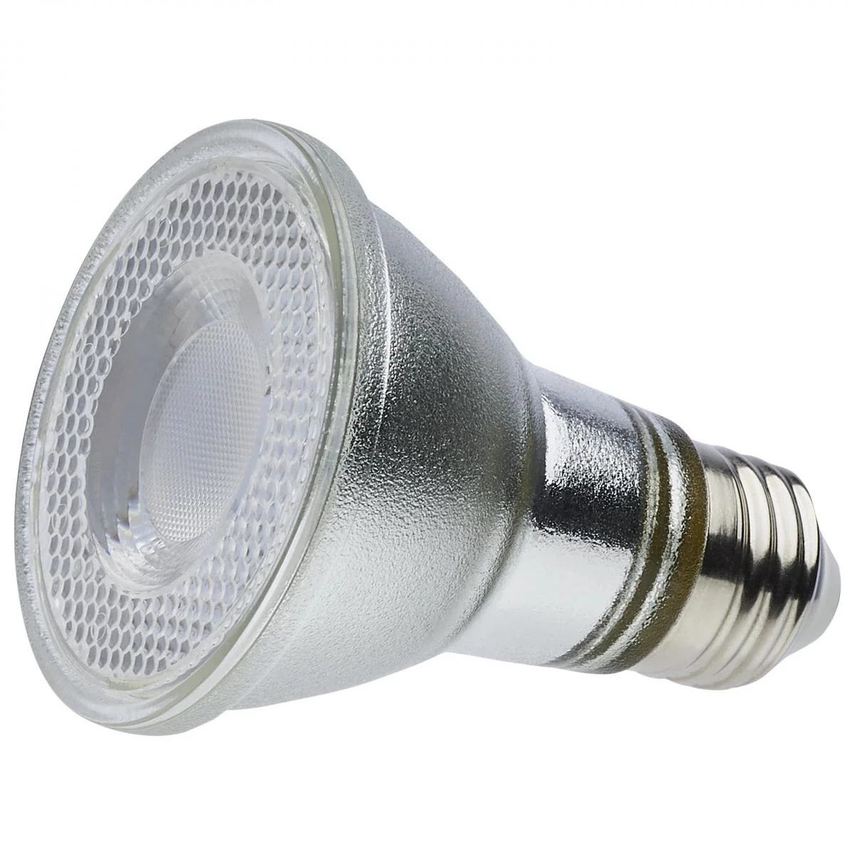 Satco 7w Econo LED PAR20 3000K 35deg 120-277v Silver Finish Bulb - Image 2