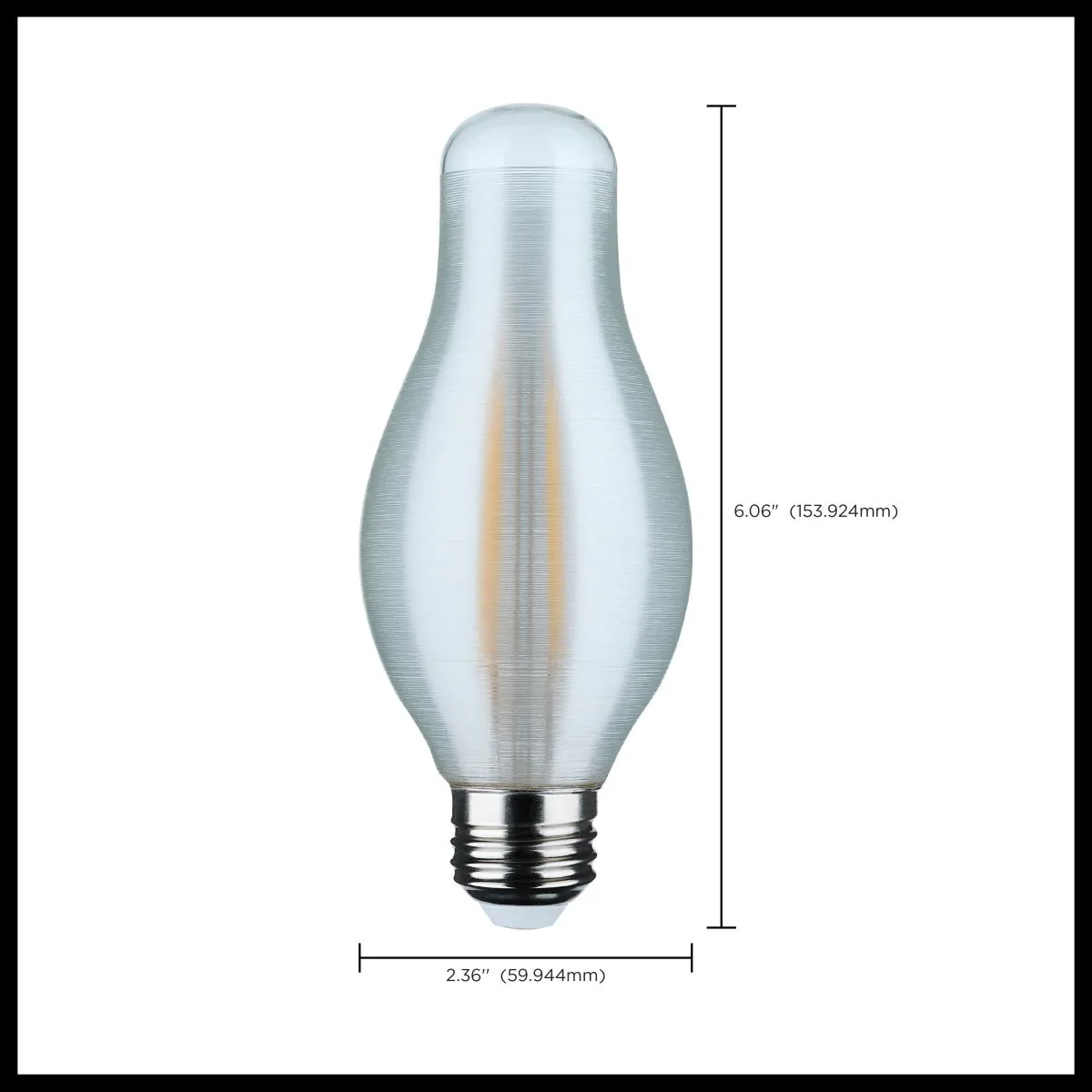 Satco 7w H19 LED 5000K Natural Light CCT E26 Medium Base Satin Spun Finish 120v - Image 6