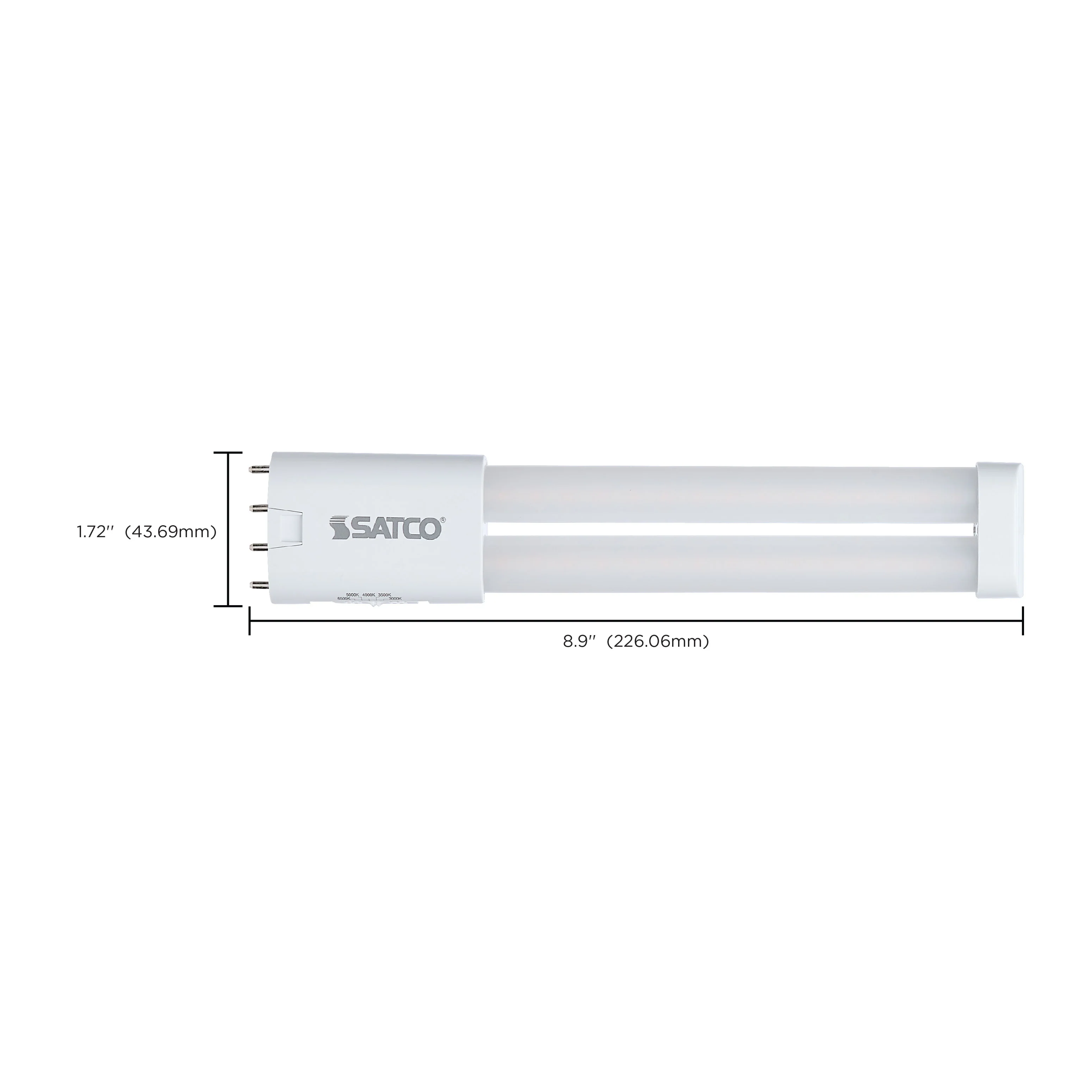 Satco 8.5w PLL LED 2G11 Base CCT Selectable Ballast Bypass 120-277v Bulb - Image 4