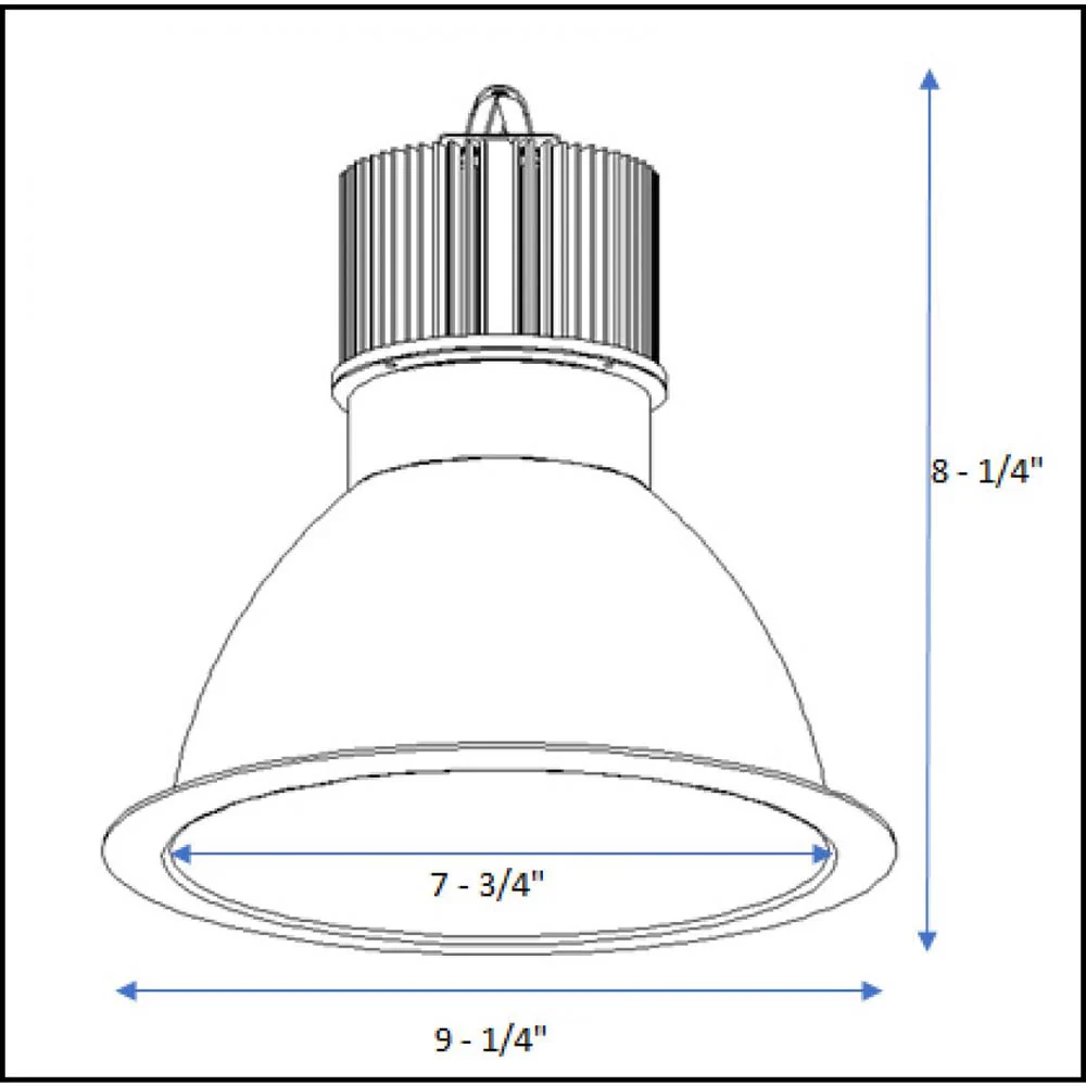 Satco 8 in. 20w LED Commercial Downlight Retrofit - 3000K - 0-10V Dimming Only - Image 3