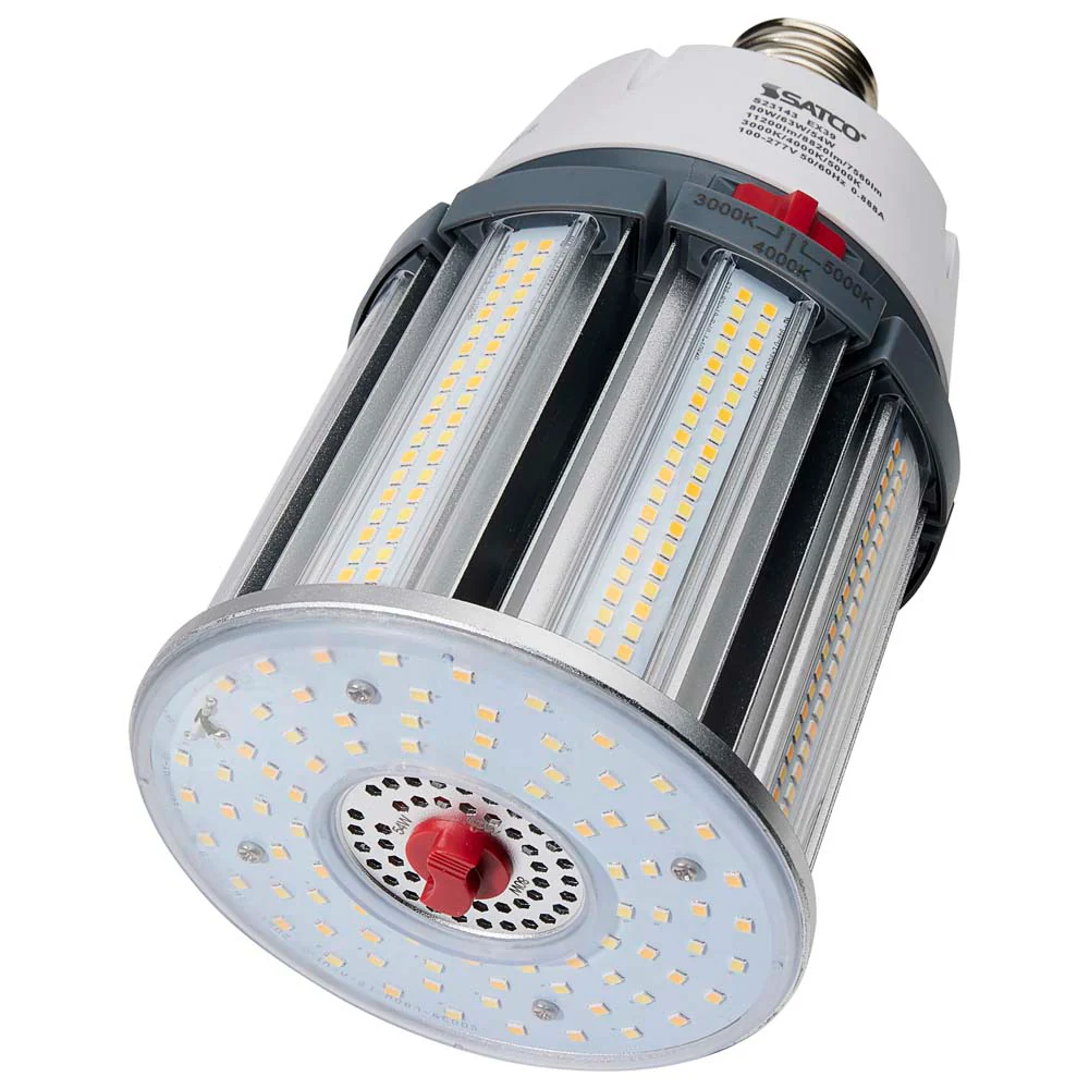 Satco LED HID Replacement 80/63/54 Wattage & CCT Selectable Mogul Base 100-277V - Image 4
