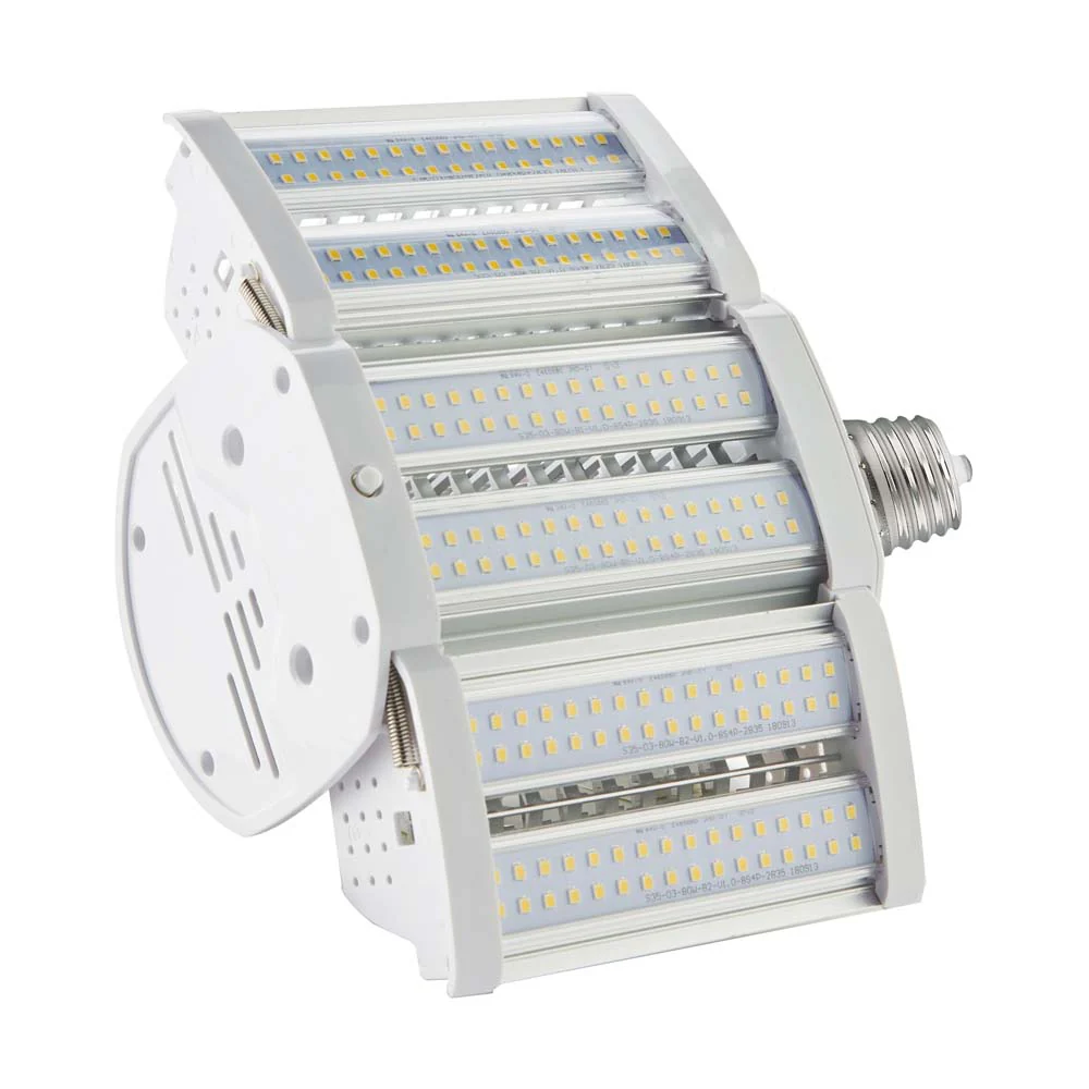 Satco 80w LED Hi-lumen shoe box style lamp fixture 5000K Mogul Extended 100-277V - Image 7