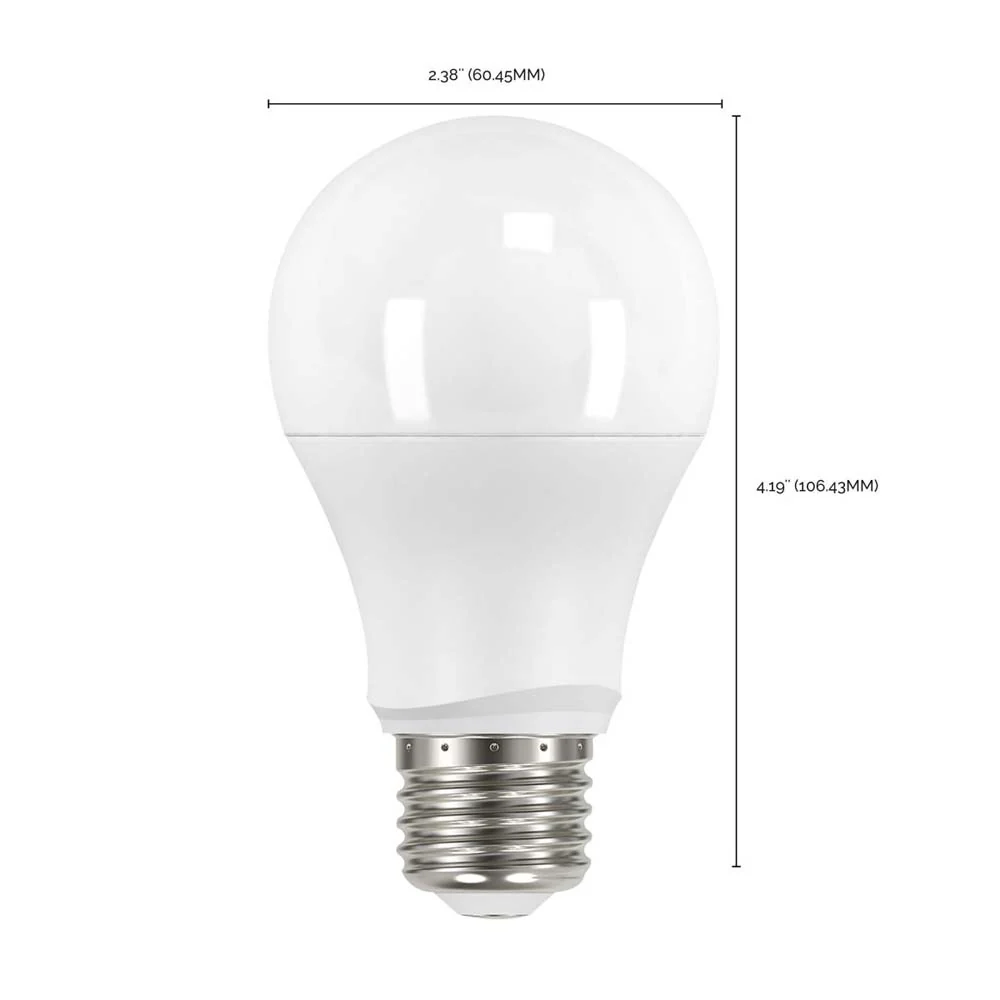 Satco 8w A19 LED Dusk to Dawn With PhotoCell 5000K Medium base 120v - 60w-equiv - Image 5