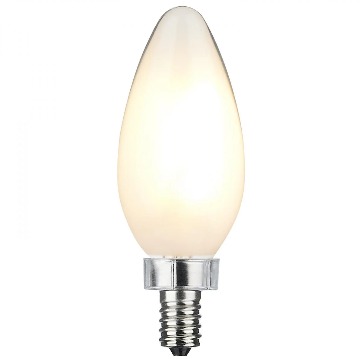 Satco 8w C11 LED 800Lm 3000K 120v Frosted Finish Candelabra Base Bulb - Image 2