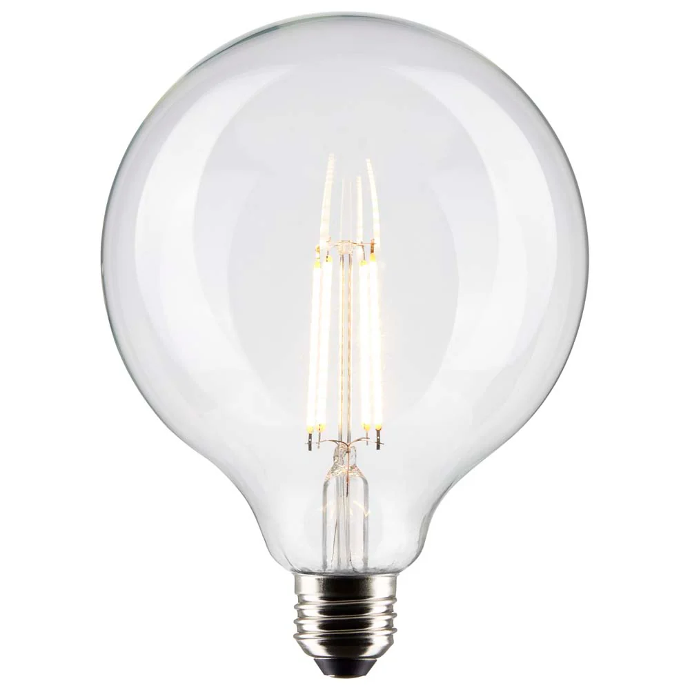 Satco 8w G40 Globe Filament LED 3000K Medium Base Dimmable - 100w equiv - Image 2