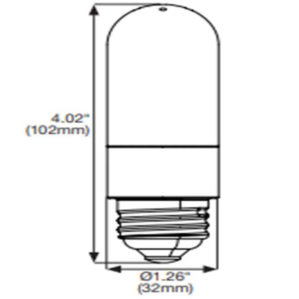 Satco 8w T10 LED Frosted E26 Medium base 3000K High Lumen 120 Volt - Image 4