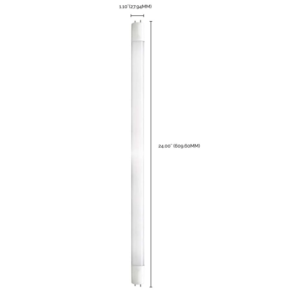 Satco 9W 2Ft T8 LED Tube 3000k 1100LM G13 Base Ballast Bypass - Image 6