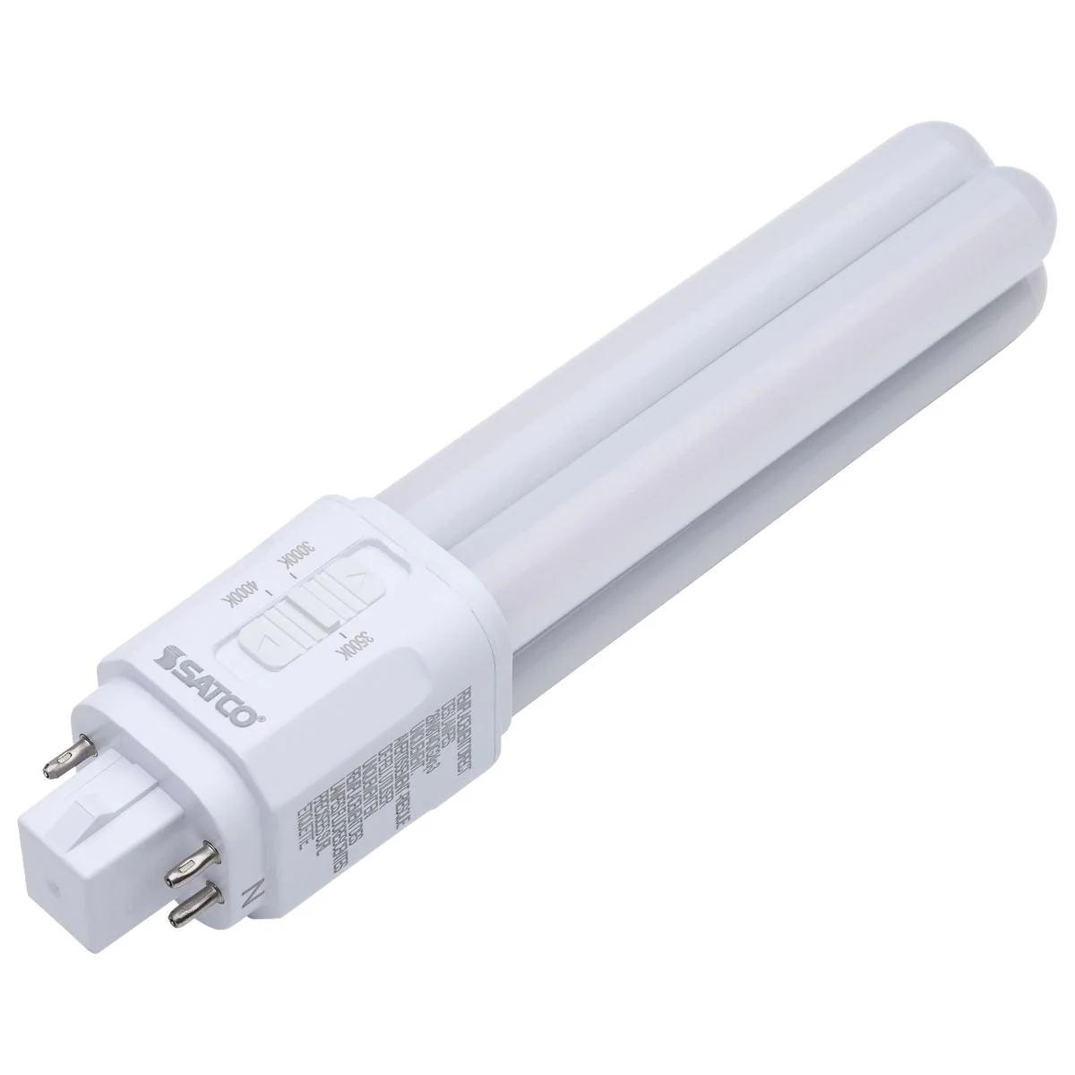 Satco 9.5w LED PL CCT Selectable G24q Base - Image 2