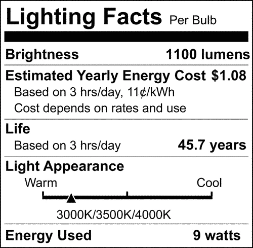 Satco 9.5w LED PL CCT Selectable G24q Base - Image 7