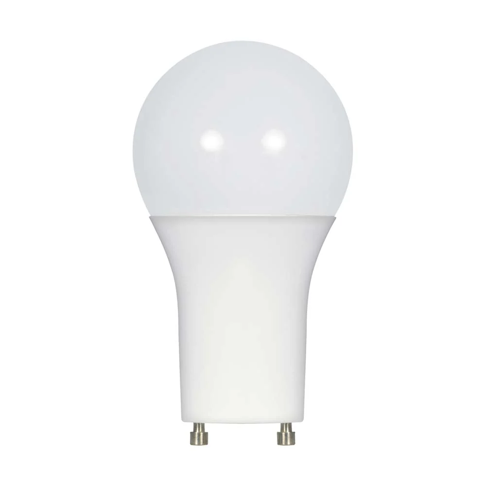 Satco 9.8w 120v A19 LED Frosted White GU24 800 Lumens 5000k