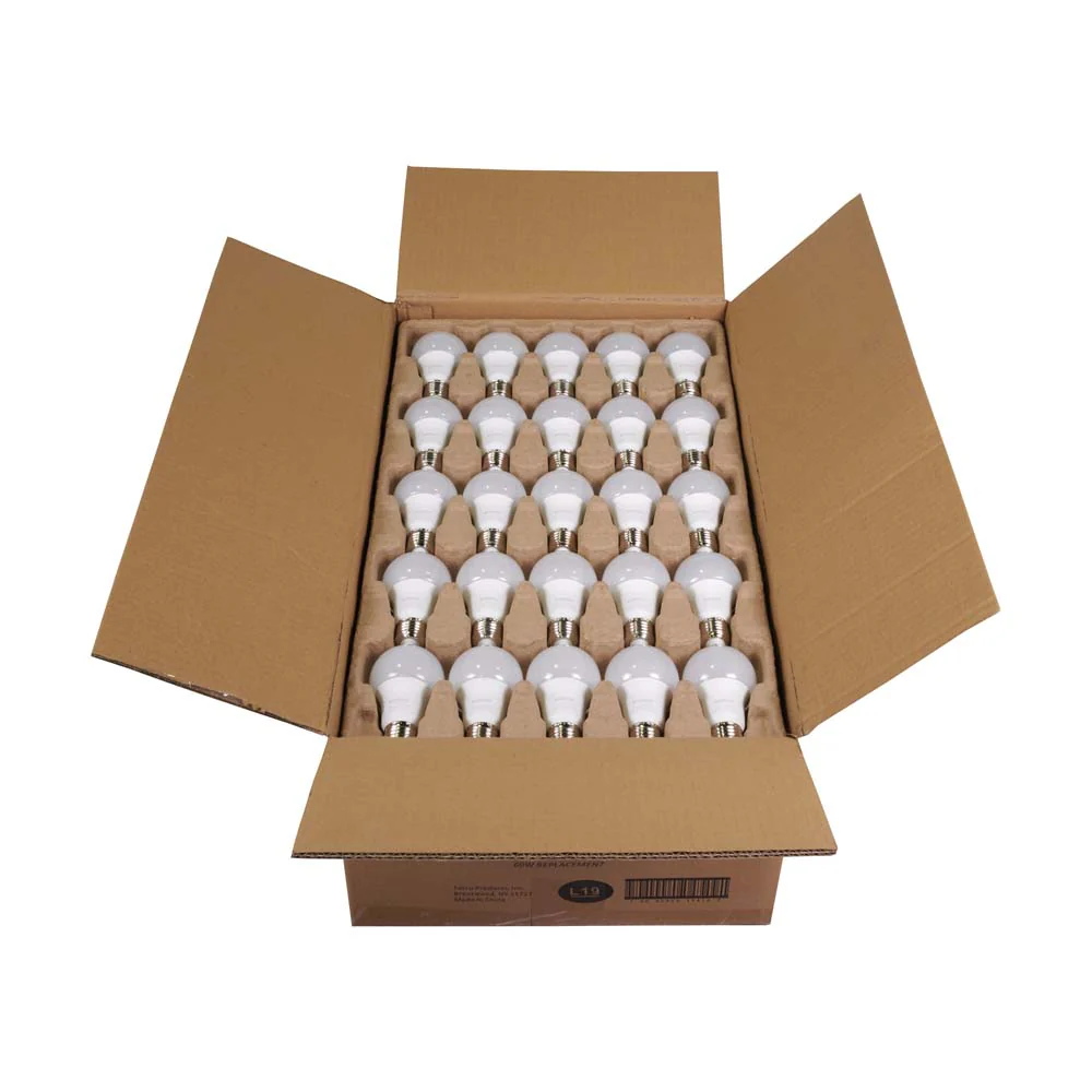 100Pk - Satco 9w 120v A19 LED Bulb Frosted E26 Medium Base 2700k - 60w-equiv - Image 3