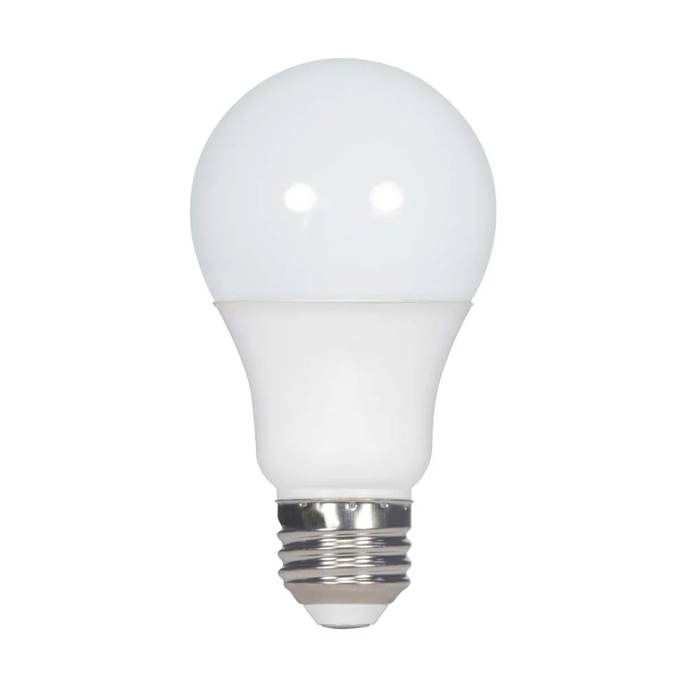 100Pk - Satco 9w 120v A19 LED Bulb Frosted E26 Medium Base 2700k - 60w-equiv - Image 4