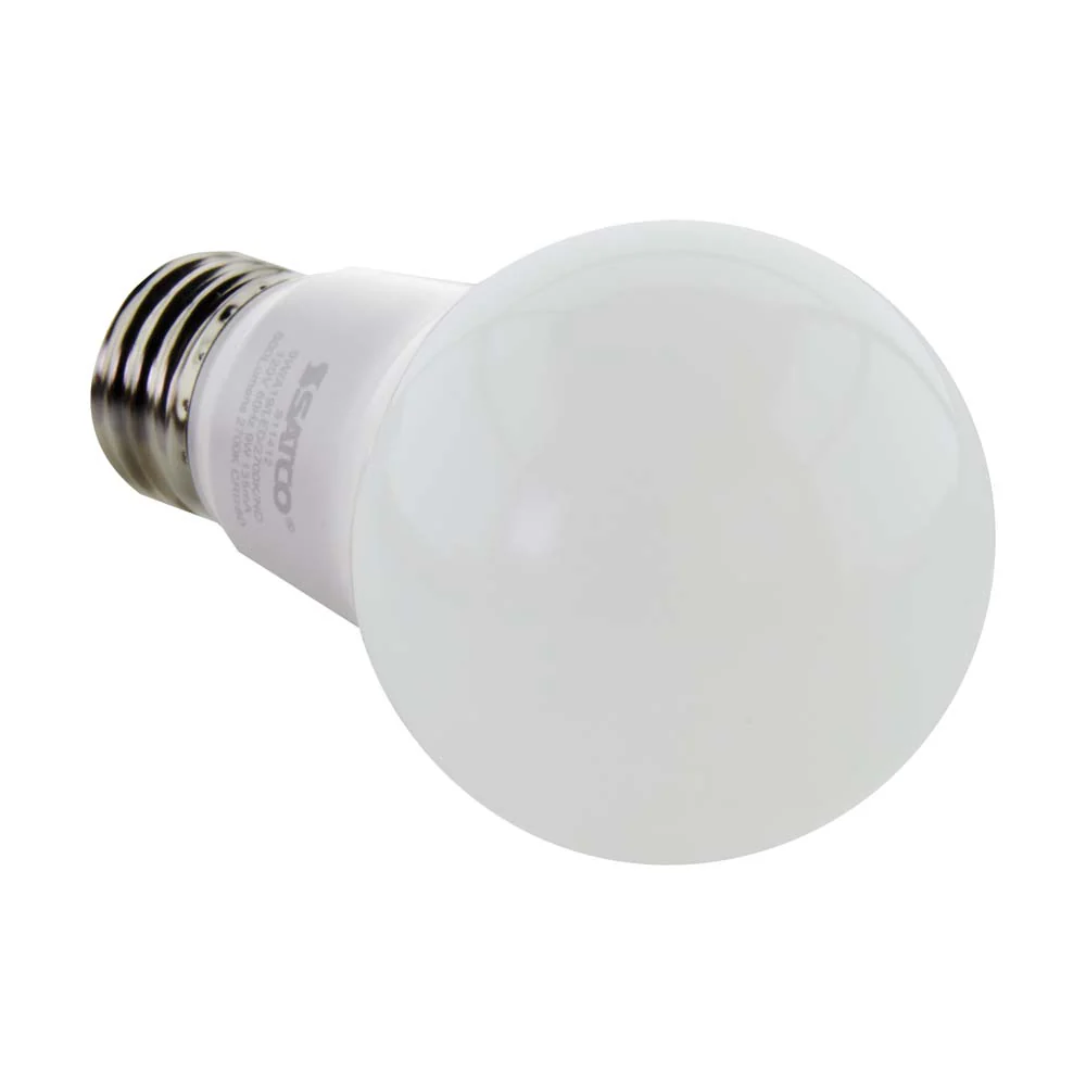 100Pk - Satco 9w 120v A19 LED Bulb Frosted E26 Medium Base 4000k - 60w-equiv - Image 5