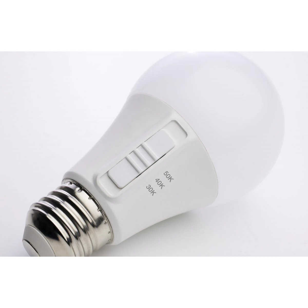 Satco 9w A19 LED 120v CCT Selectable 90 CRI White Finish Bulb - Image 3