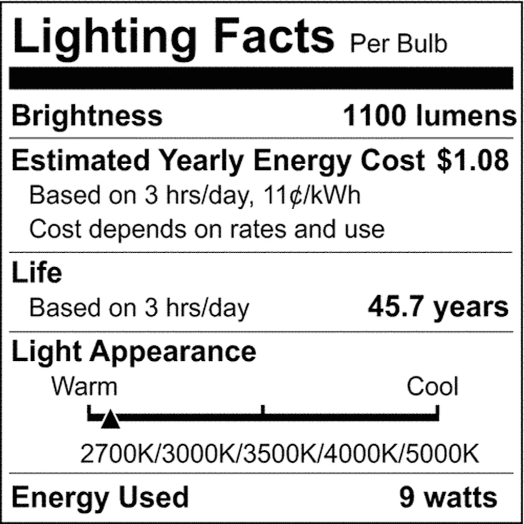 Satco 9w PL 2-Pin LED 1100Lm G24d Base 120-277v CCT Selectable White Finish Bulb - Image 8