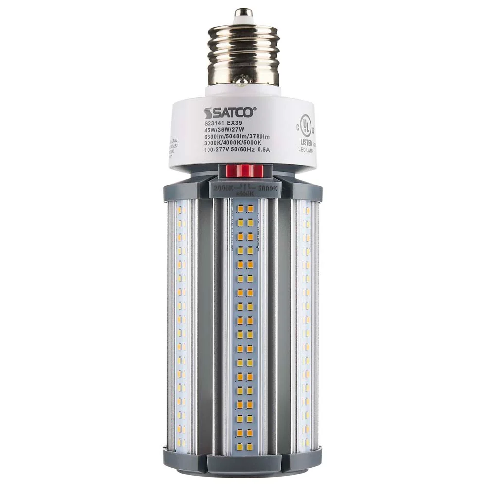 Satco LED HID Replacement 45/36/27 Wattage & CCT Selectable Mogul Base 100-277V - Image 6