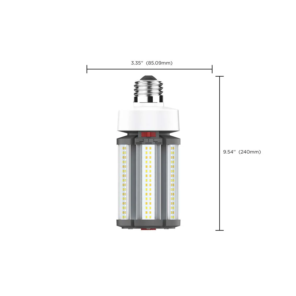 Satco LED HID Replacement 45/36/27 Wattage & CCT Selectable Medium Base 100-277V - Image 7