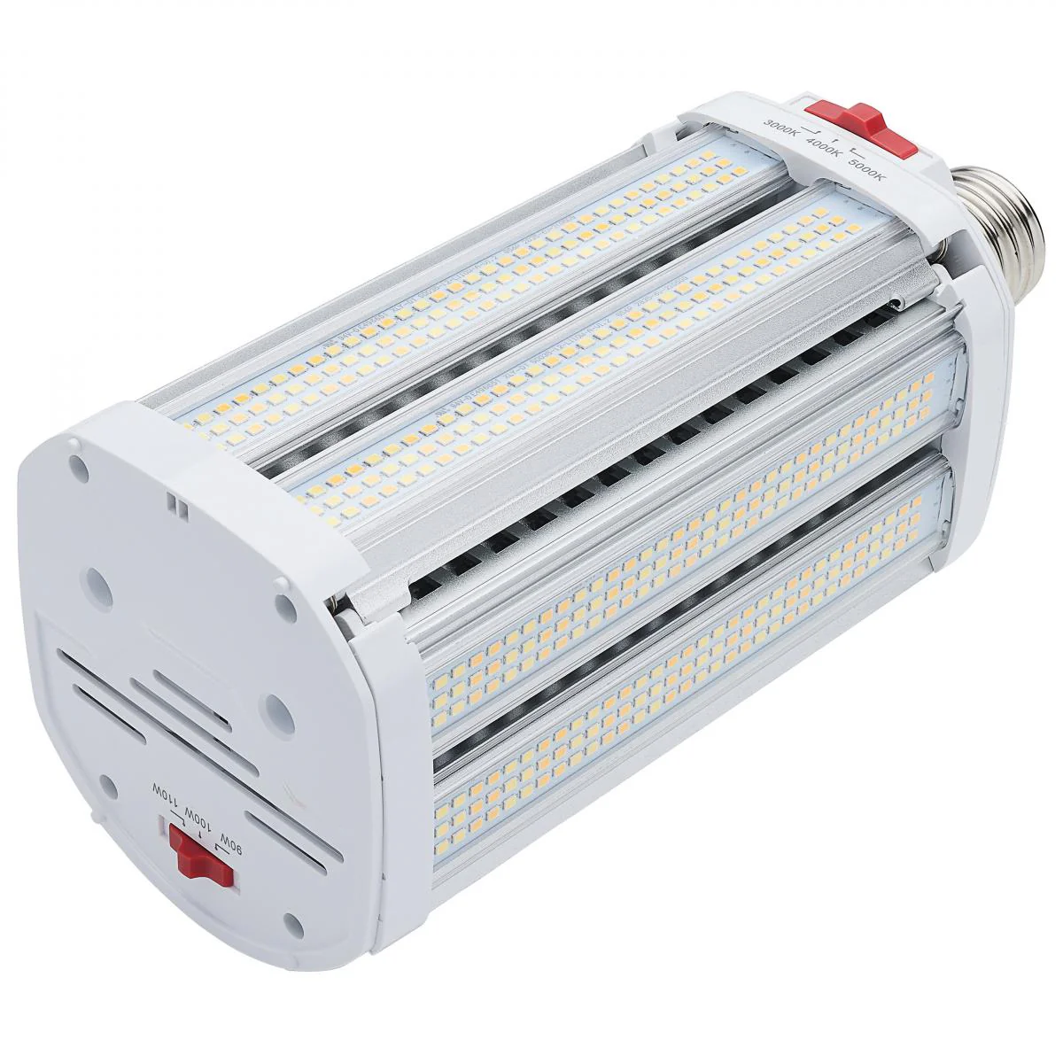 Satco LED Shoe Box Lamp Wattage and CCT Tunable 120-277v White Finish Bulb - Image 3