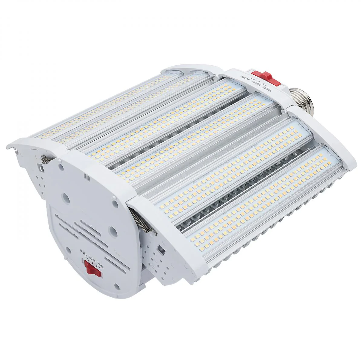 Satco LED Shoe Box Lamp Wattage and CCT Tunable 120-277v White Finish Bulb - Image 4