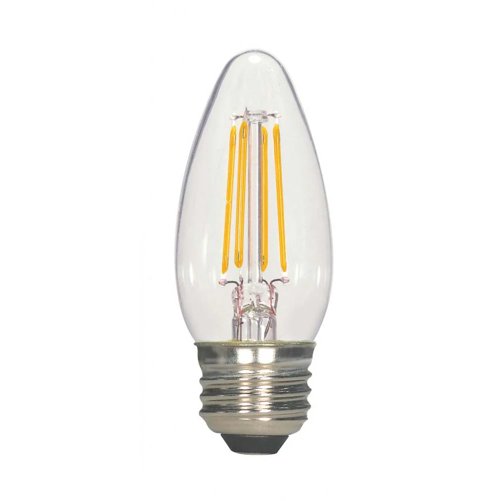 2Pk - Satco S21701 2.5w B11 LED Filament 2700k Warm White E26 Base Dimmable Bulb - Image 2