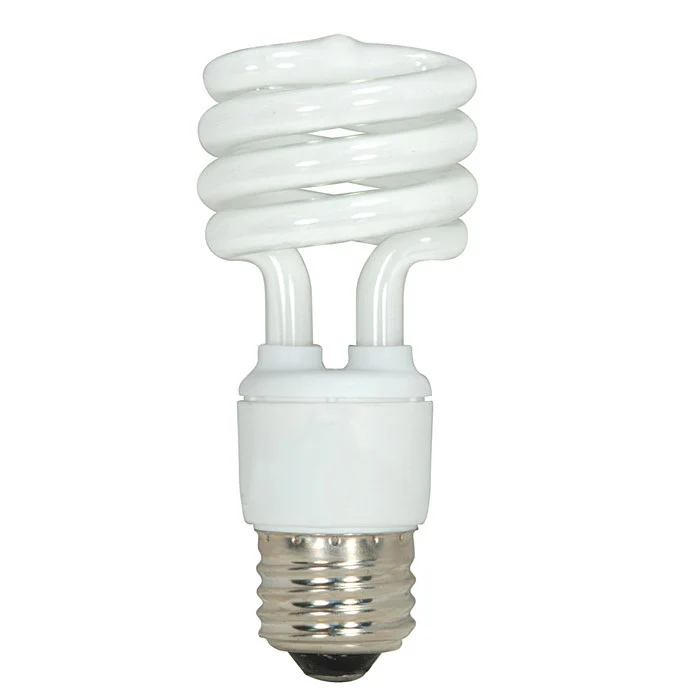 Satco S6237 4 Pack - 13W T2 Ultra Mini Spirals Screw-In 5000K fluorescent bulb