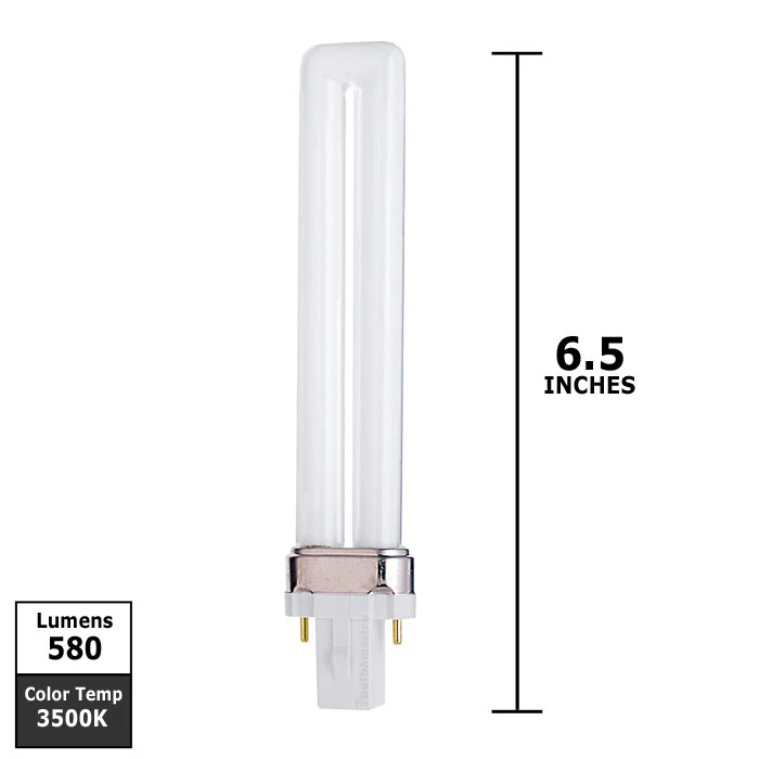 Satco S6312 13W Single Tube 2-Pin GX23 Plug-In base 4100K fluorescent bulb - Image 2