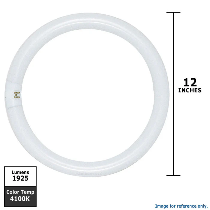 Satco FC12T9 32w T9 12 inch 4100k Cool White G10Q Circline Fluorescent Light Bulb - Image 2