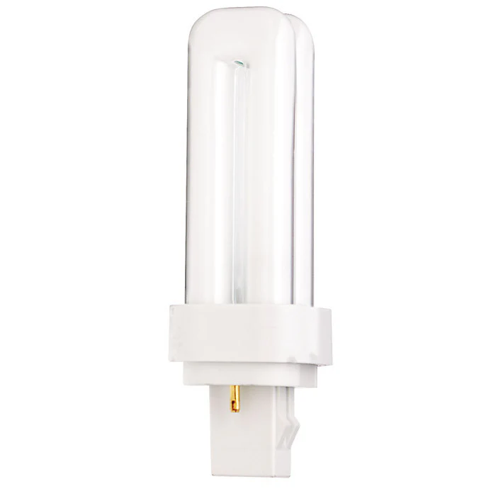 Satco S8320 13W Quad Tube 2-Pin GX23-2 Plug-In base 4100K fluorescent bulb
