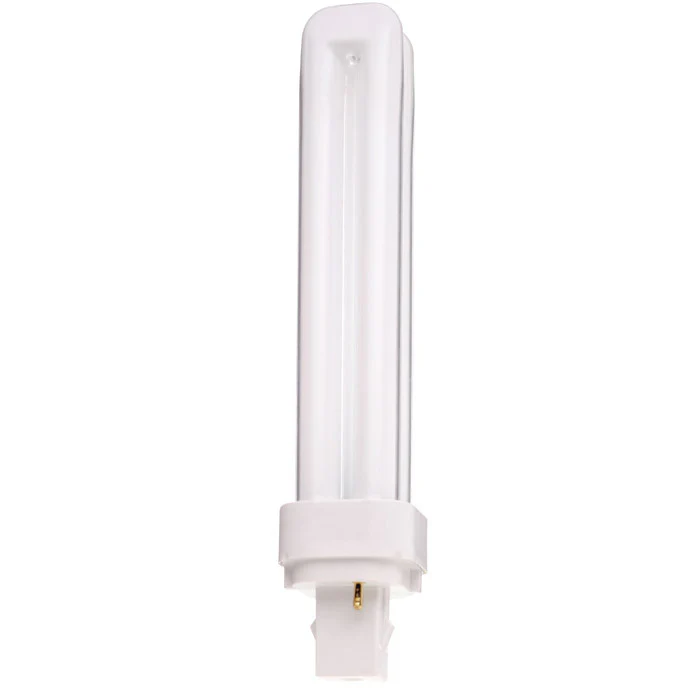 Satco S8328 26W Double Tube 2-Pin G24D-3 Plug-In base 4100K fluorescent bulb