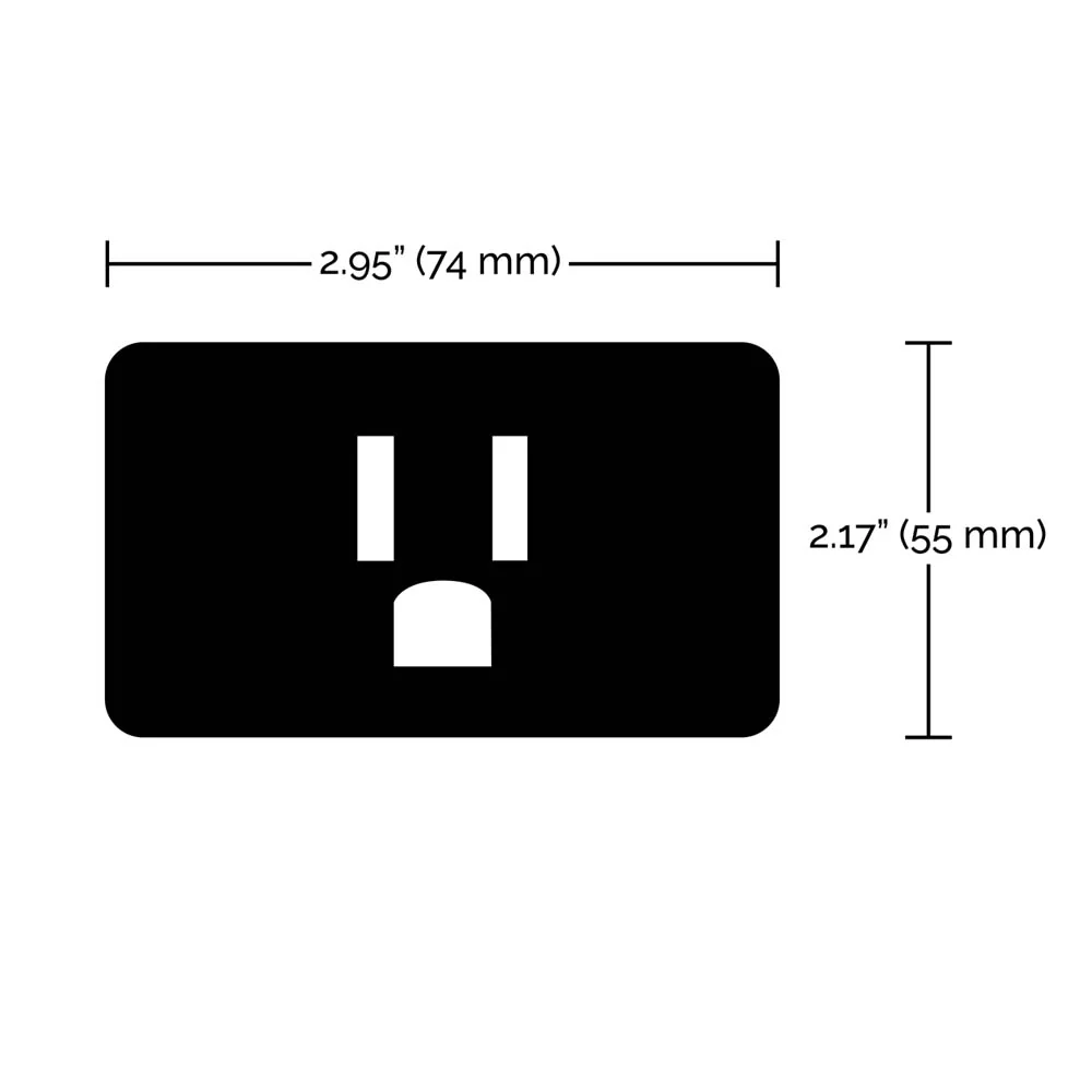 Wi-Fi Dimmer Plug Outlet - 15A - no hub required - Satco Starfish - Image 4
